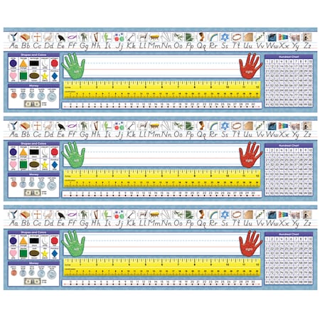 North Star Teacher Resources Traditional Manuscript Primary Desk Plates, 19 x 5, PK108 NS9003